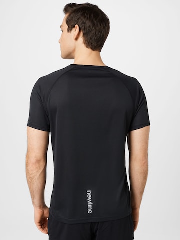 melns Newline T-Krekls
