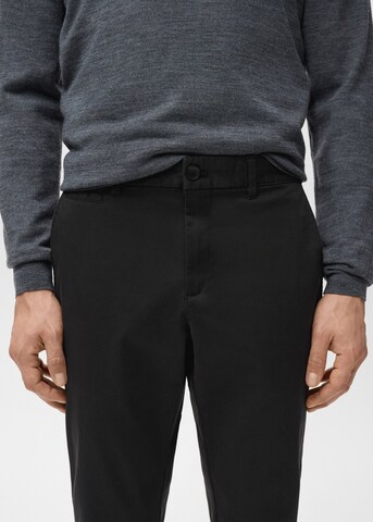 MANGO MAN Slim fit Pants 'Prato' in Black