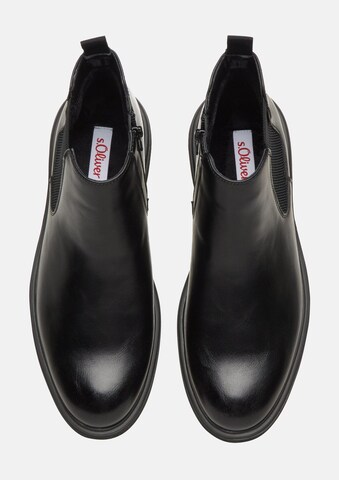 s.Oliver Chelsea boots in Zwart