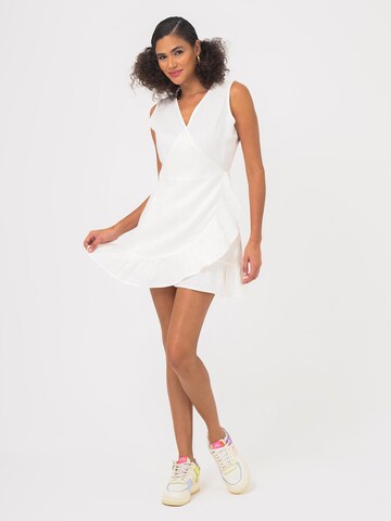 FRESHLIONS Kleid 'Mailinda' in Weiß