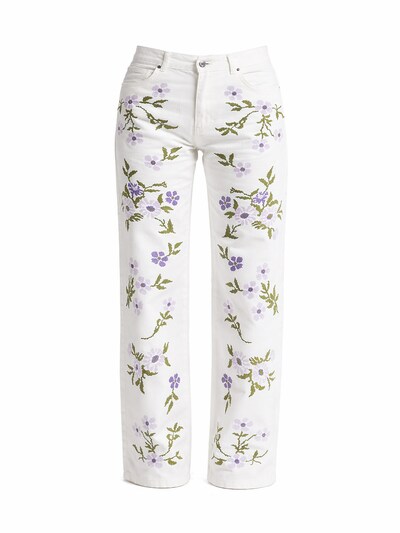 IT'S BASIC Jeans 'LOOSE HIGH RISE JEANS' in de kleur White denim, Productweergave