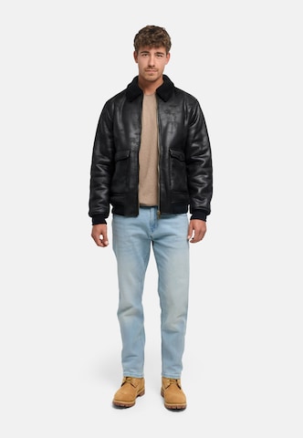 INDICODE JEANS Between-Season Jacket 'Westmont' in Black