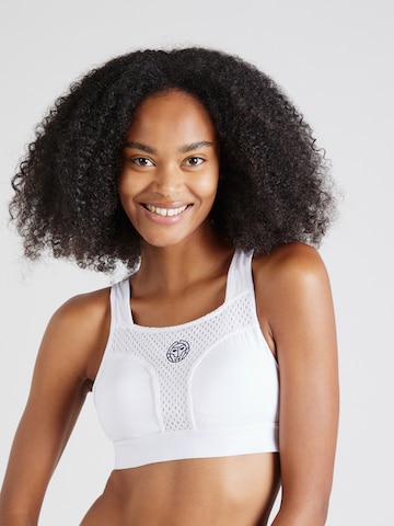 BIDI BADU Bustier Sport bh in Wit: voorkant