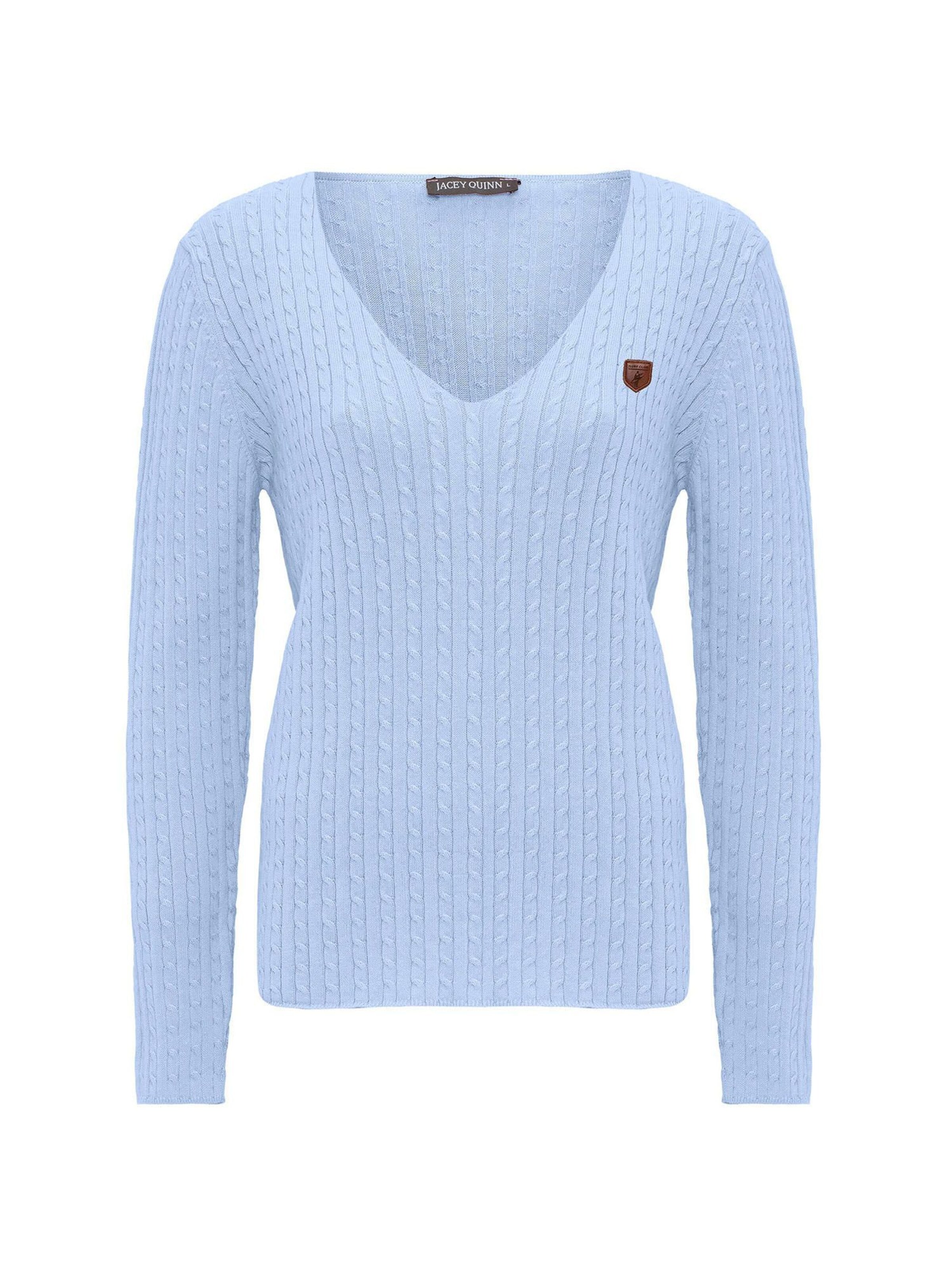 Jacey Quinn Πουλόβερ σε μπλε: μπροστά