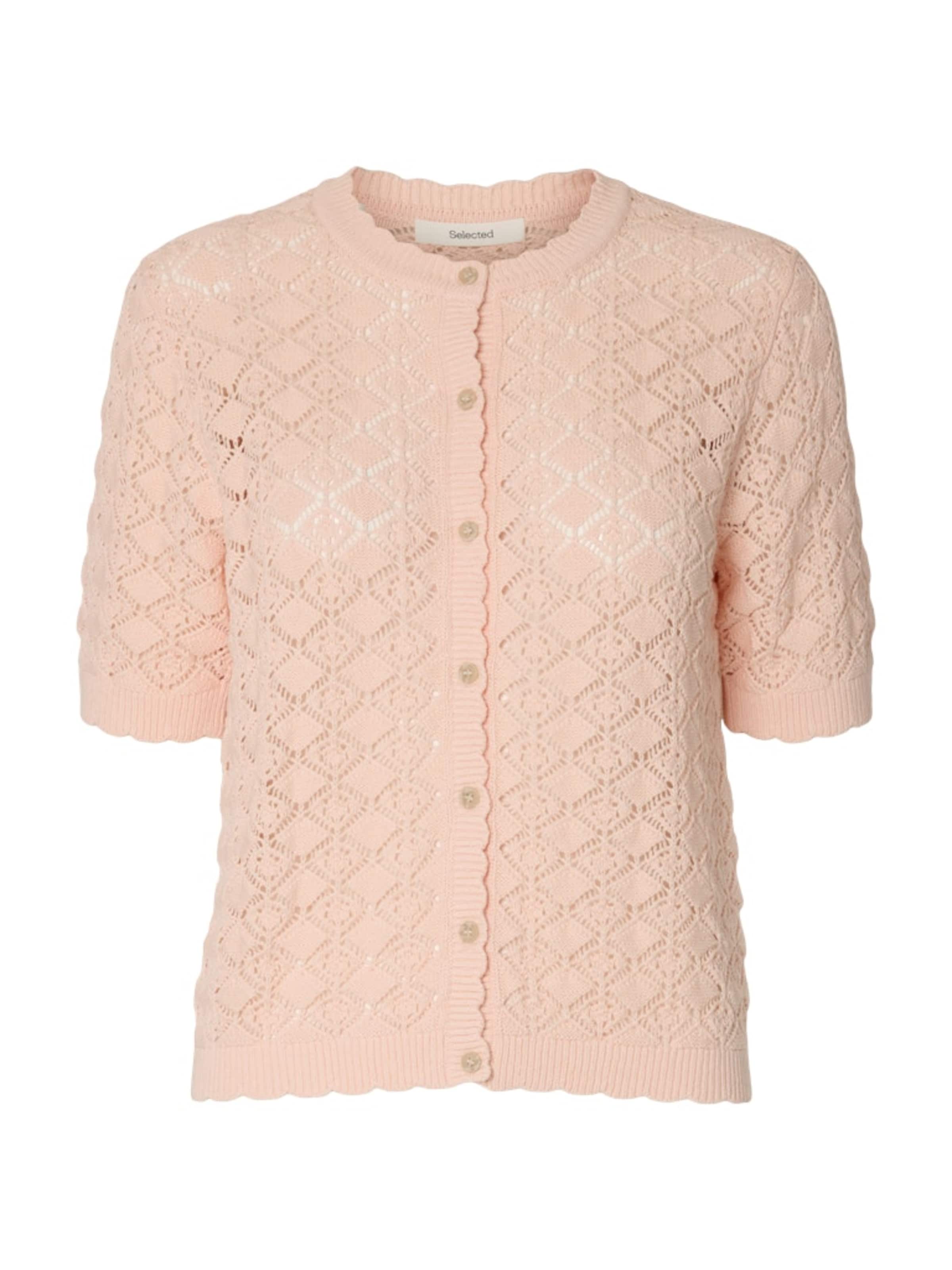 Cardigan 'SLFSofia' SELECTED en rose : devant