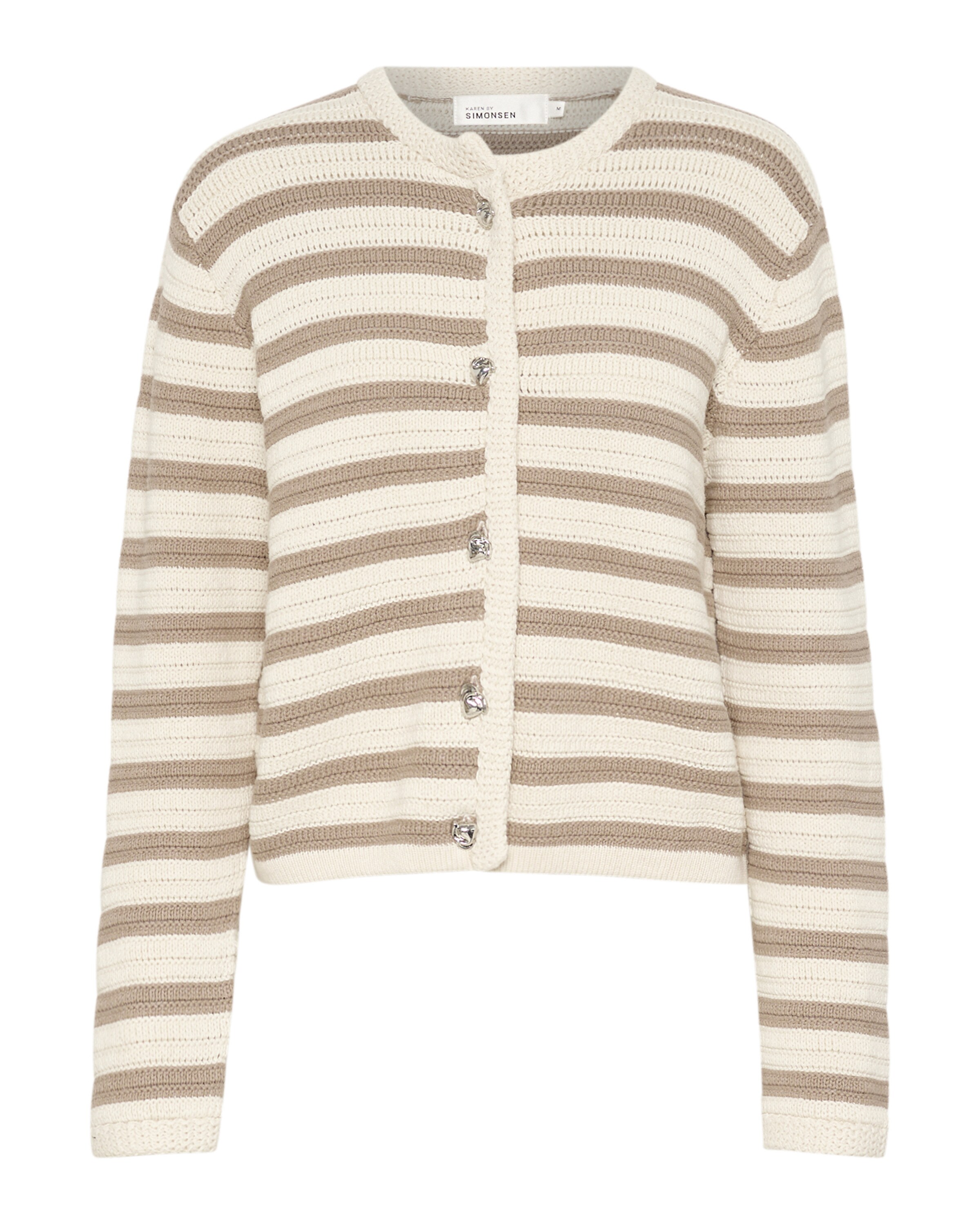 Cardigan KAREN BY SIMONSEN en beige : devant