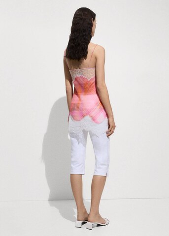 MANGO Top 'Marakech' in Orange