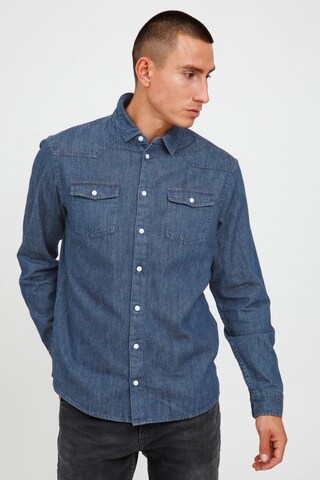 BLEND Regular fit Button Up Shirt 'Nantes' in Blue: front