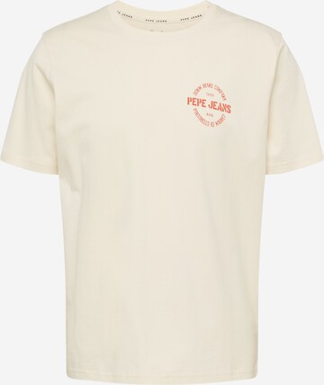 T-Shirt 'CRAIG' Pepe Jeans en beige : devant