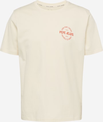 T-Shirt 'CRAIG' Pepe Jeans en beige : devant