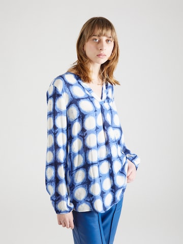 Cartoon Blouse in Blauw: voorkant