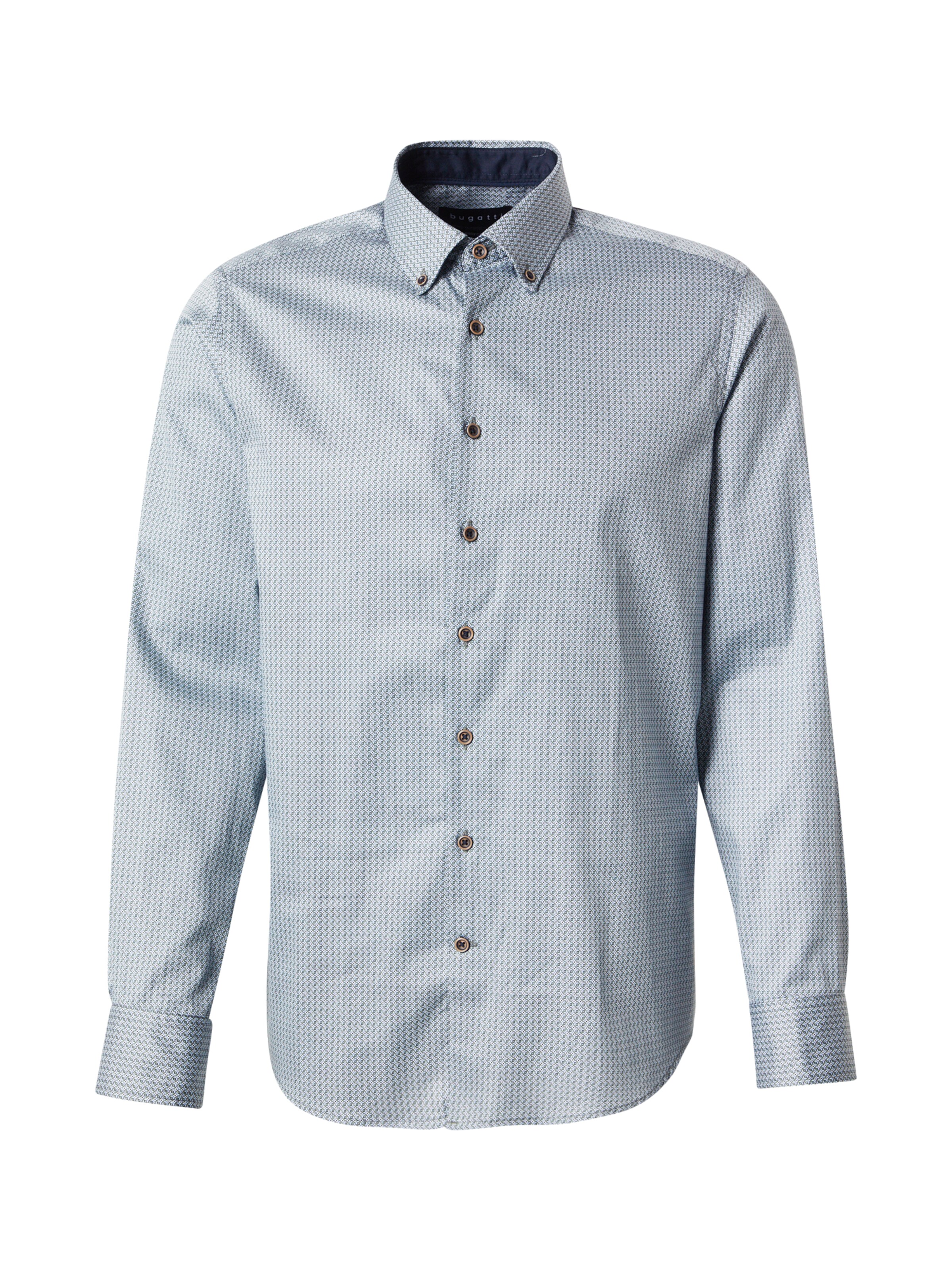 bugatti Koszula w kolorze miętowy / jodła / białym, Podgląd produktu