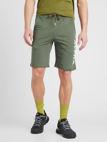 ALPHA INDUSTRIES Regular Broek in Groen: voorkant