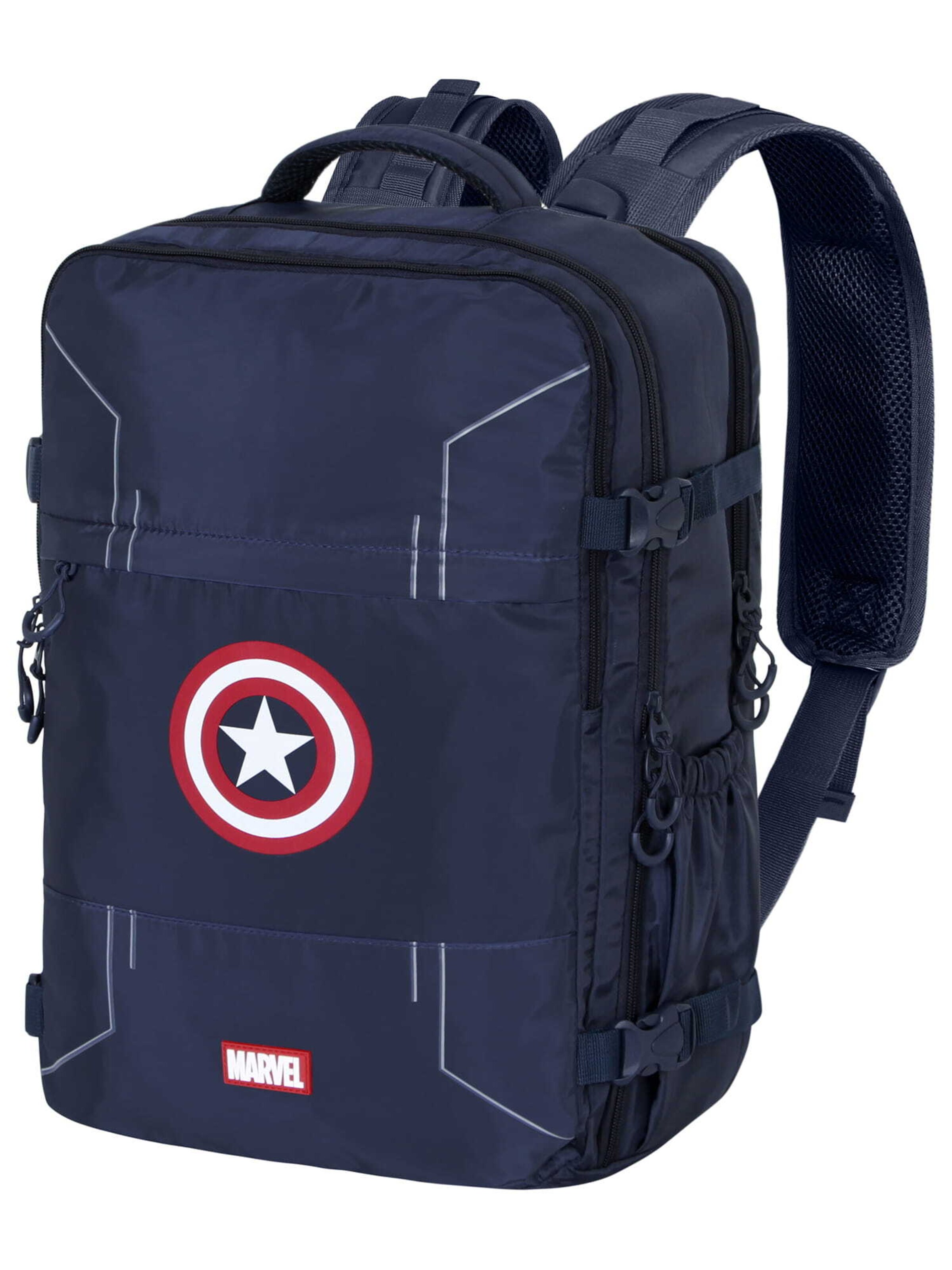 Sac à dos 'Captain America' marvel en bleu : devant
