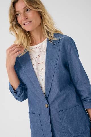 Cream Blazer 'Tallie' in Blue