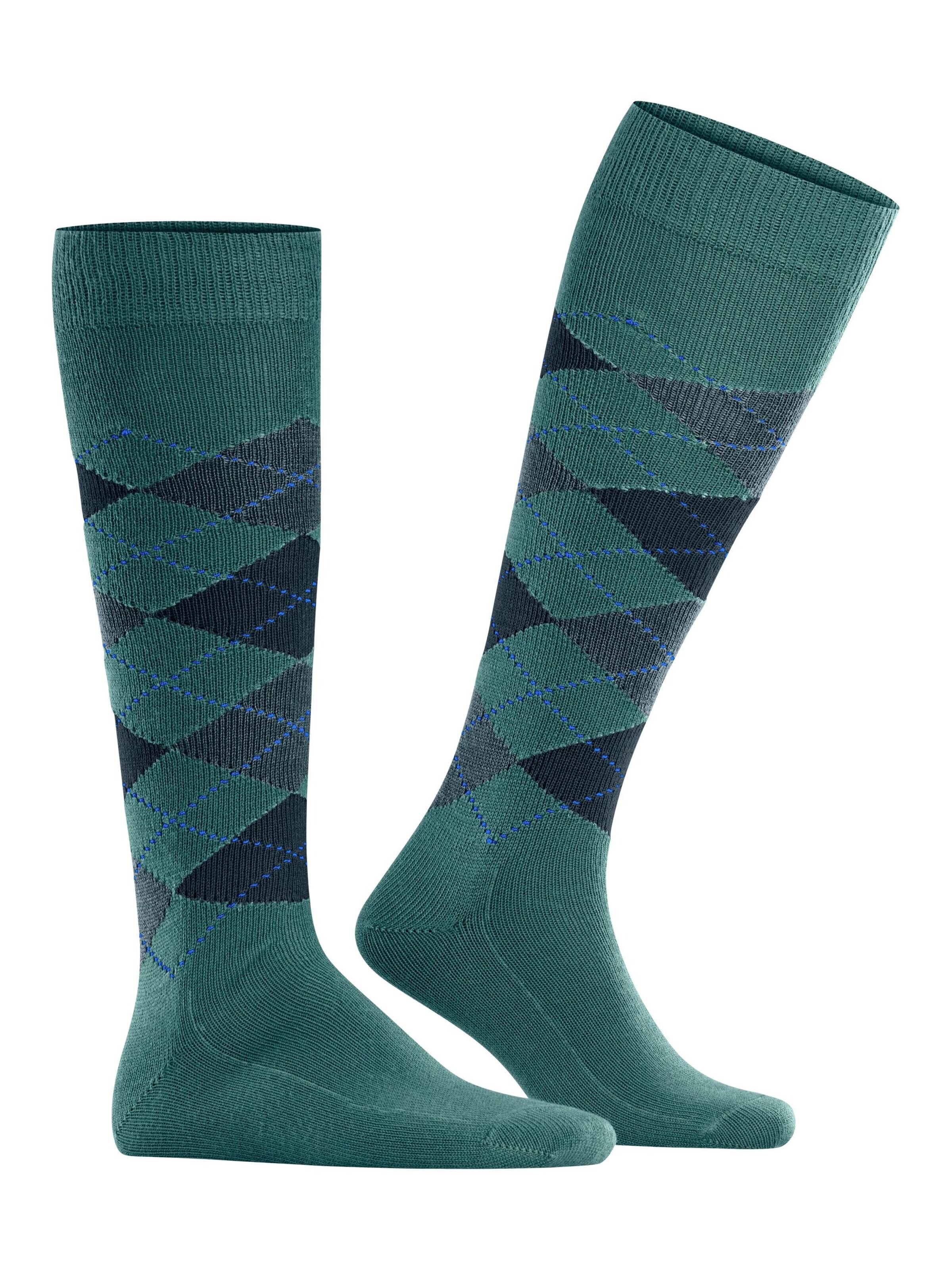 BURLINGTON Kniestrümpfe 'Preston'‌‌‌‌‌‌ in Blau