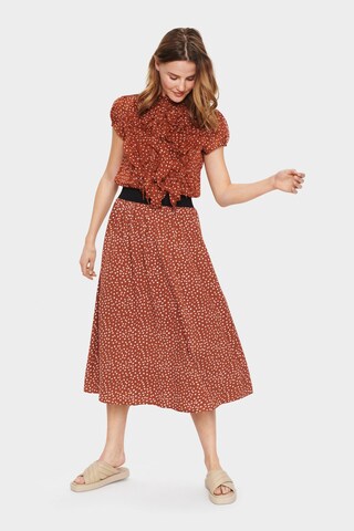 SAINT TROPEZ Skirt 'Inka' in Brown