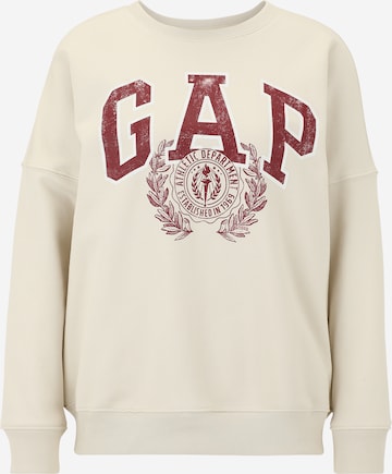 Gap TallSweater majica - bež boja: prednji dio