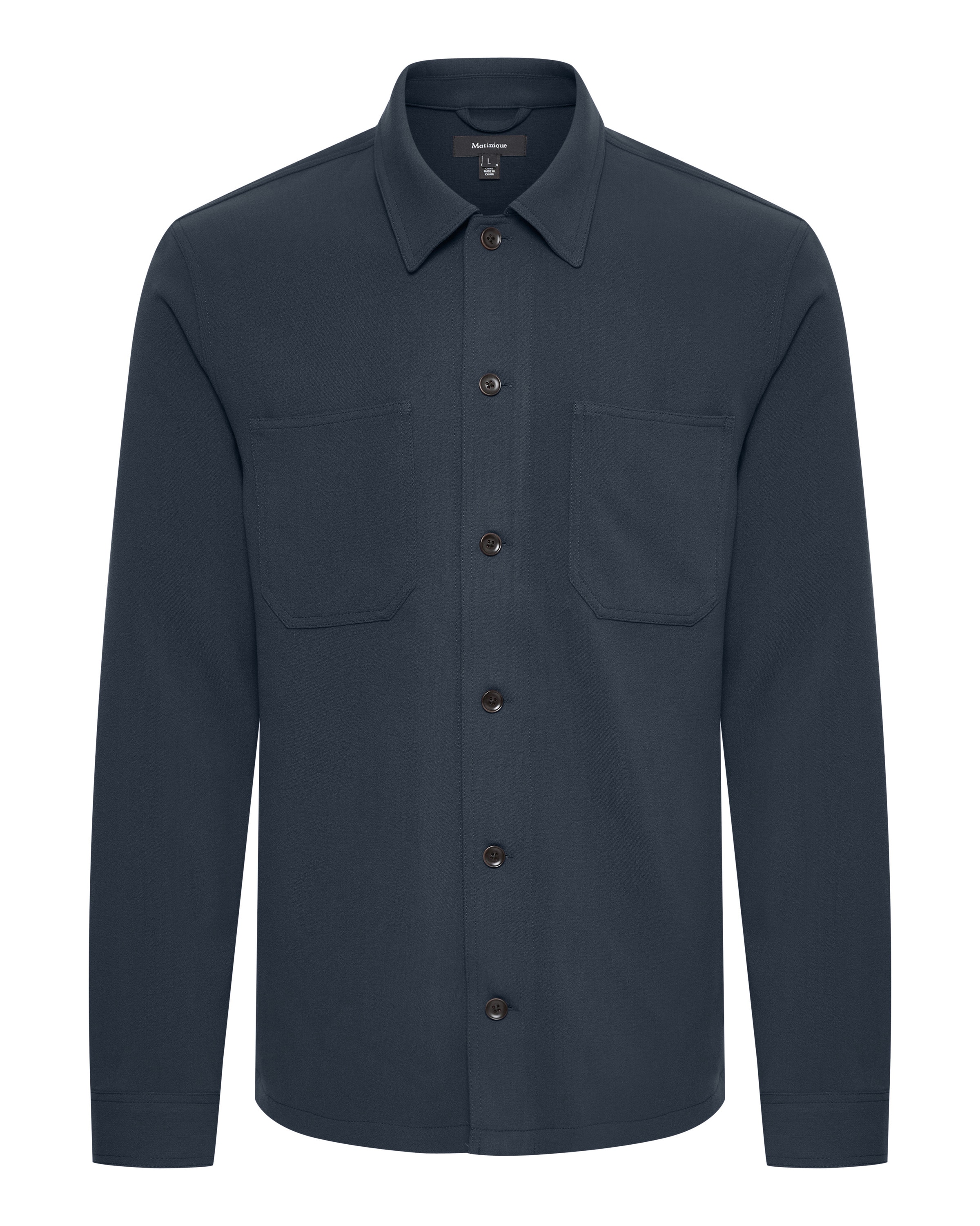 Matinique Klasický střih Košile 'Pelton' – modrá: přední strana