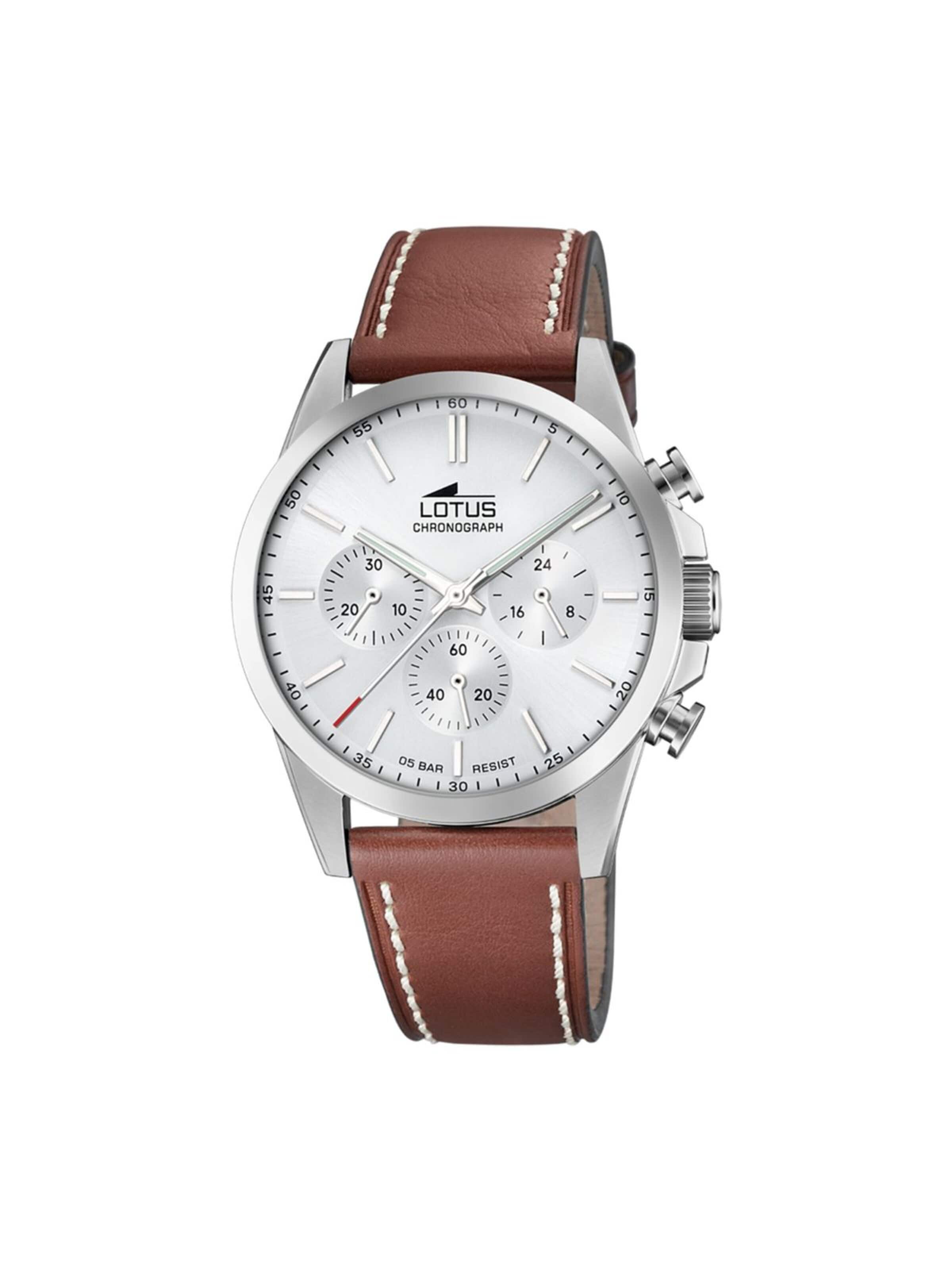 Lotus Analog Watch in White: front