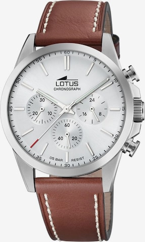 Lotus Analoog horloge in Wit: voorkant