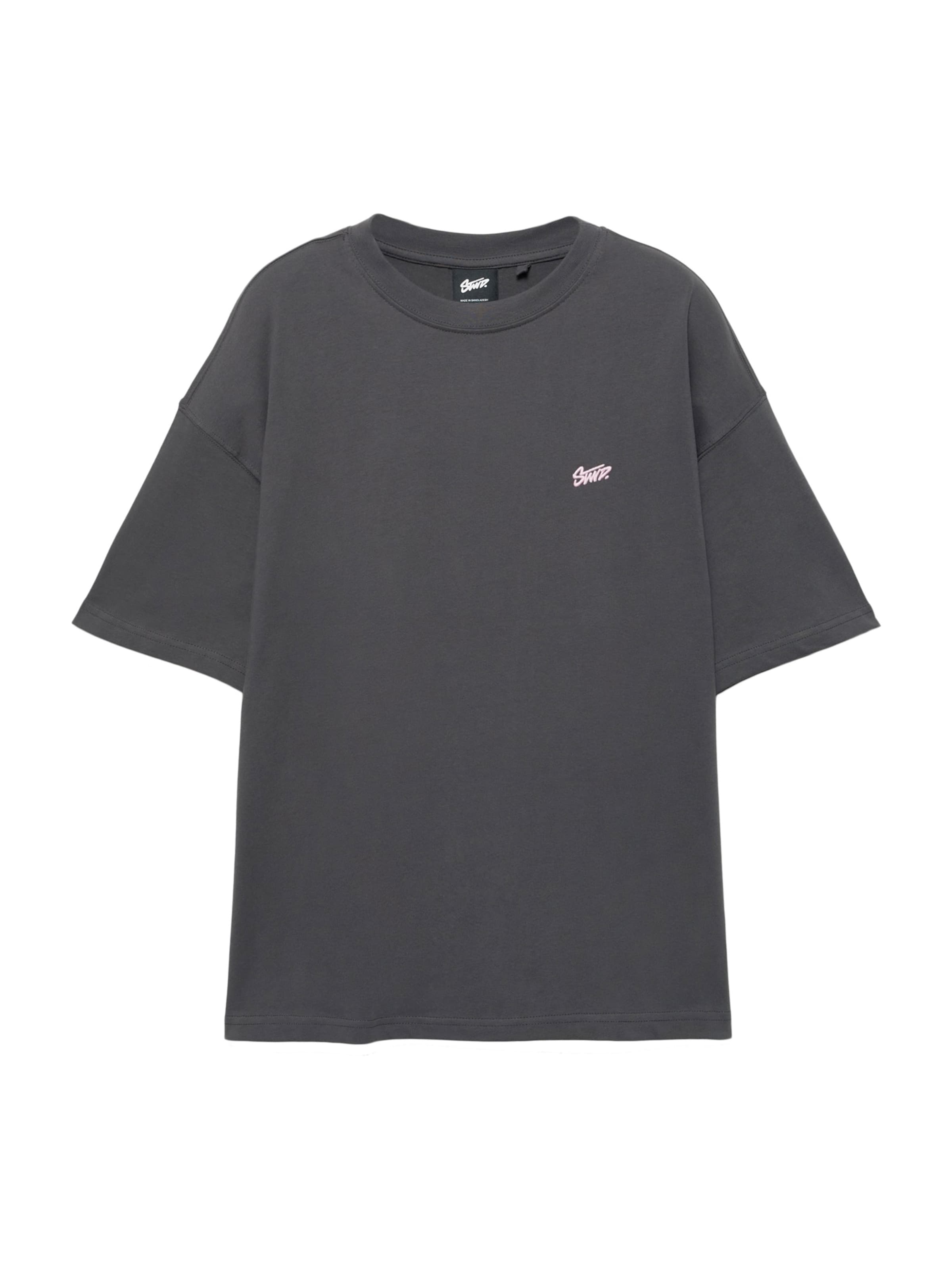 Pull&Bear T-Shirt in Grau: Vorderseite