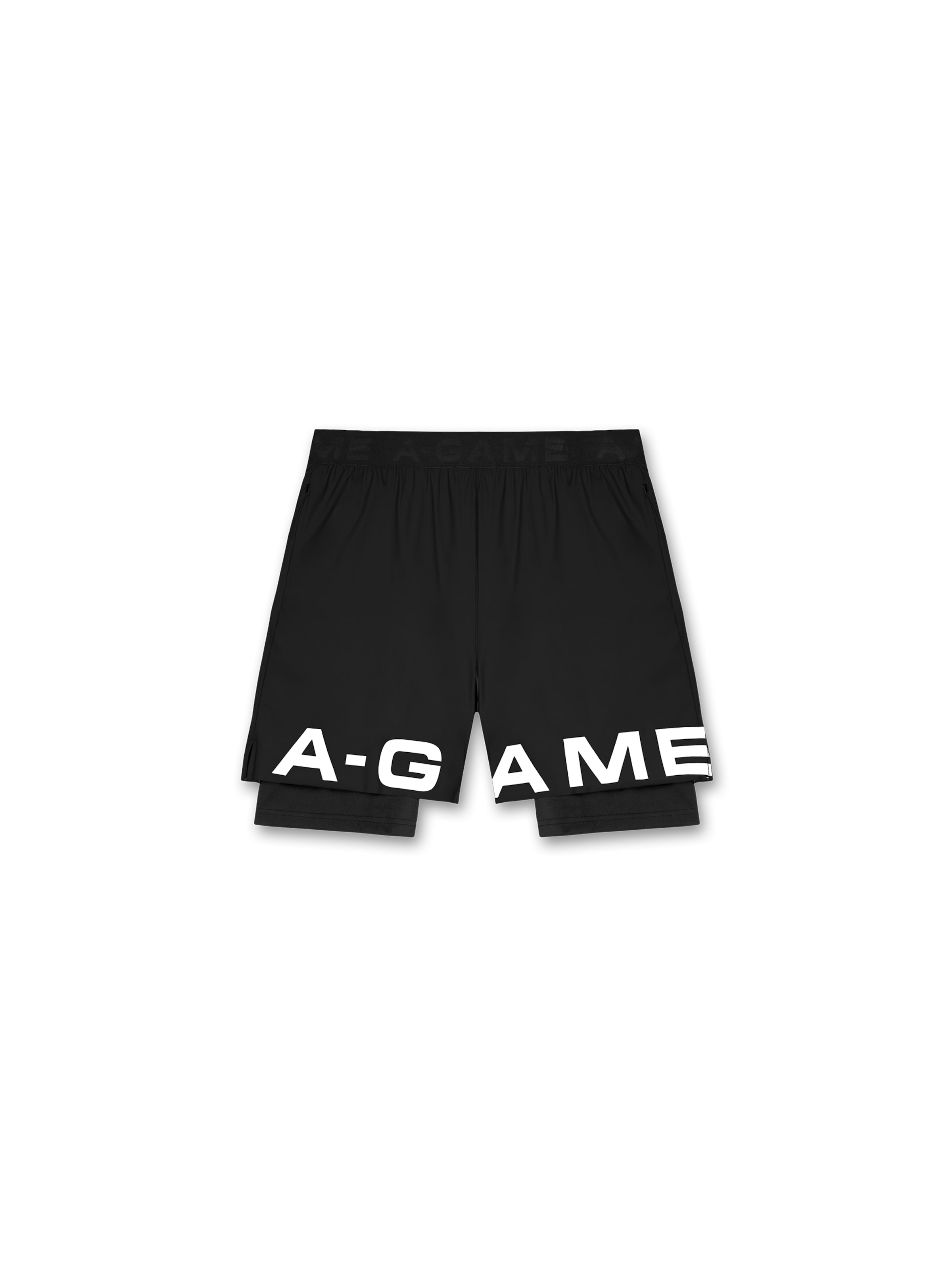 A-Gameregular Sportske hlače - crna boja: prednji dio