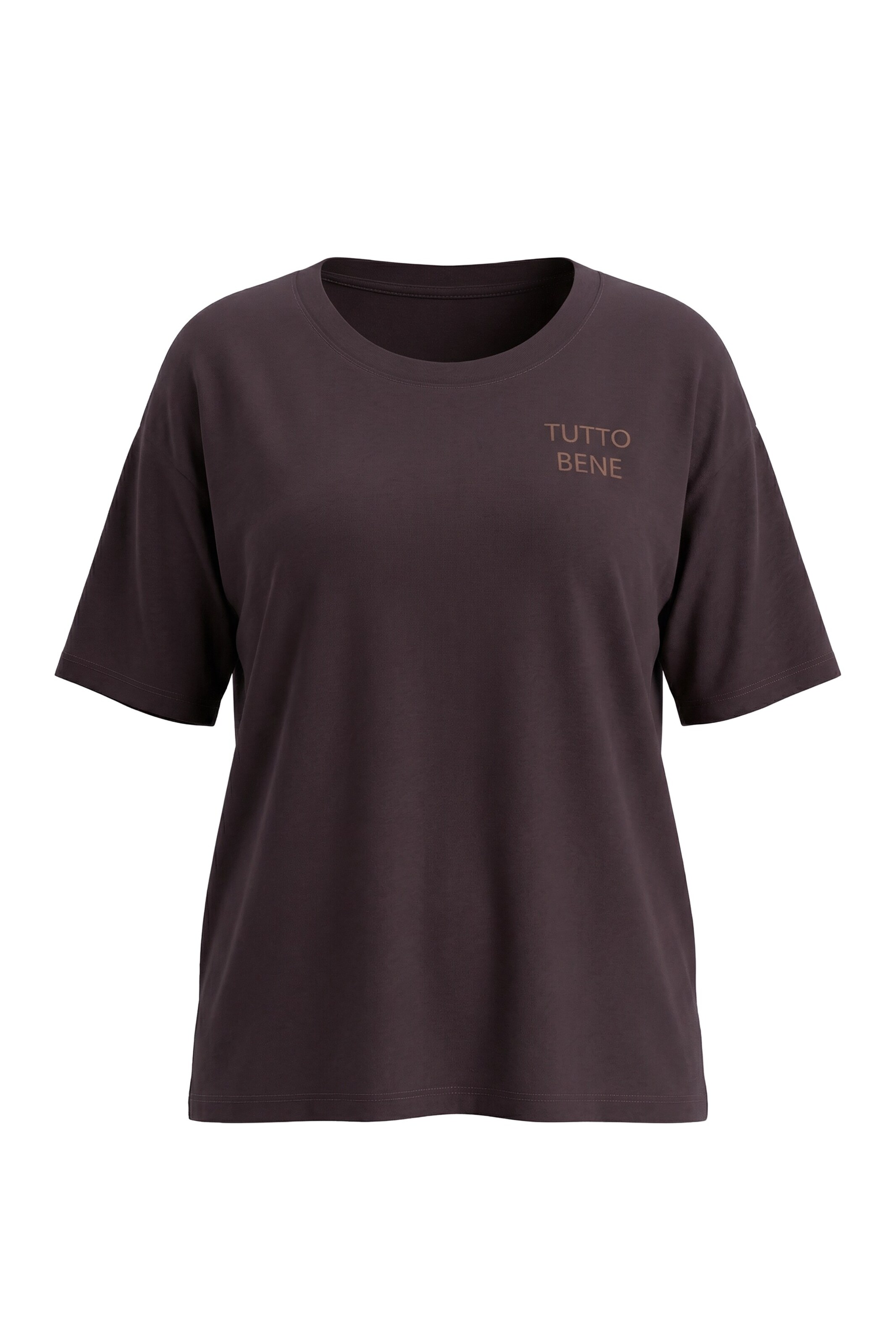 Ulla Popken T-Shirt in Braun: Vorderseite