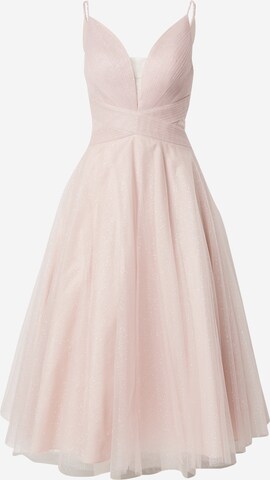 mascara Evening Dress in Pink: front