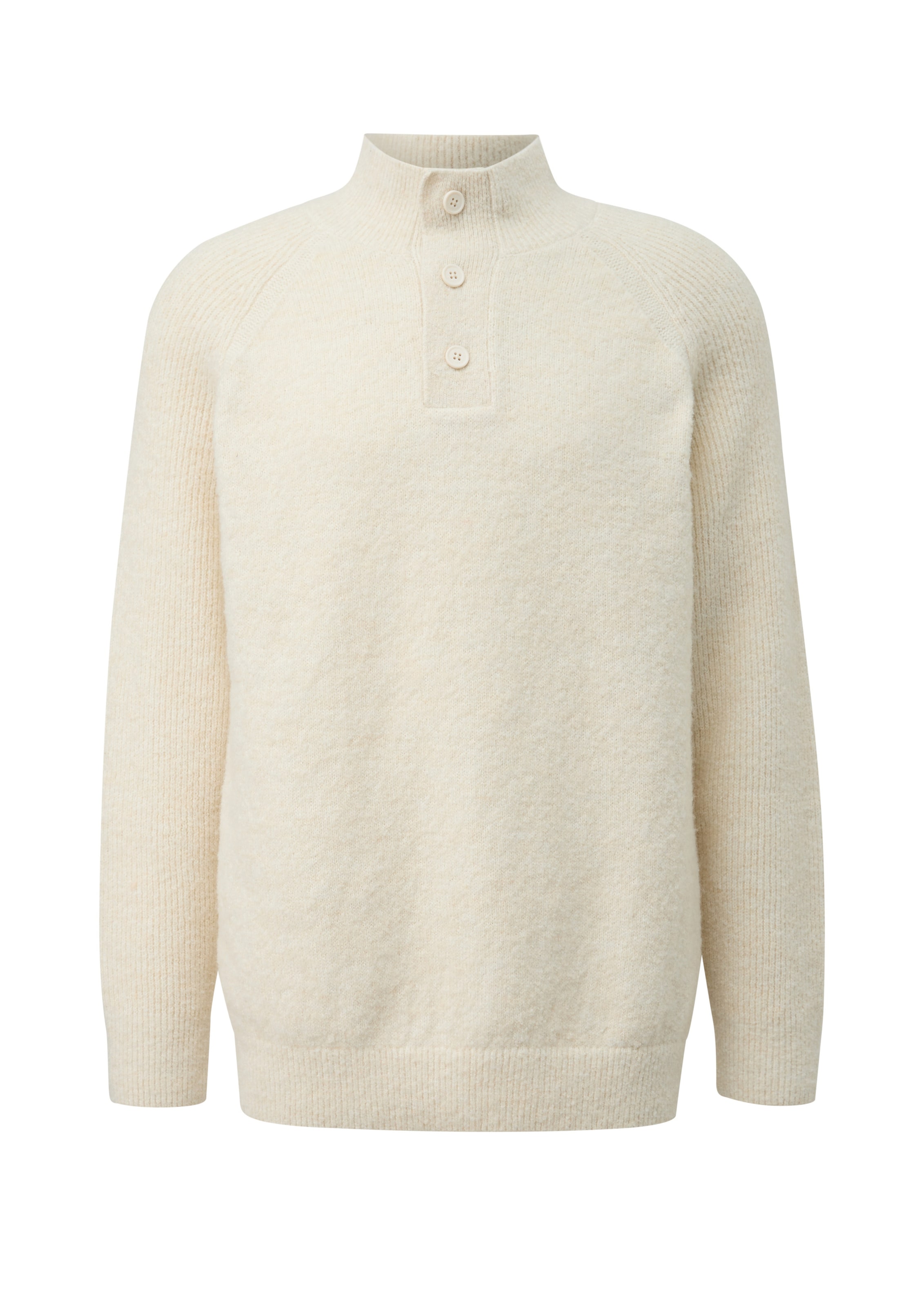 Pull-over QS en beige : devant