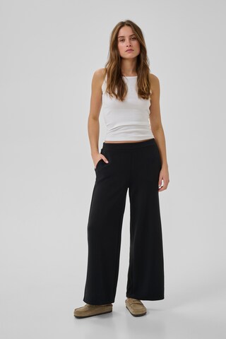 My Essential Wardrobe Wide leg Pants 'MWHelle' in Black: front