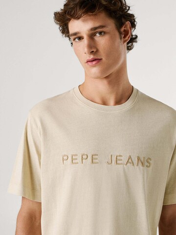 Pepe Jeans Shirt 'MEYER TEE' in Beige