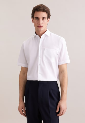 Coupe regular Chemise business SEIDENSTICKER en blanc : devant