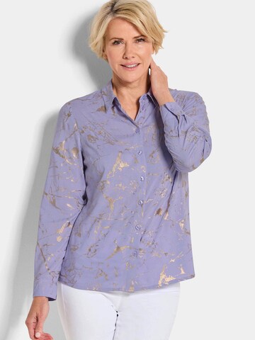 Goldner Bluse in Lila