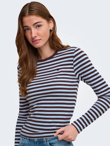 ONLY T-shirt 'ONLVAL' i brun