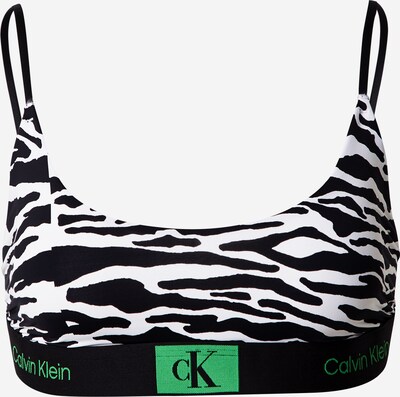 Sutien Calvin Klein Underwear pe verde / negru / alb, Vizualizare produs