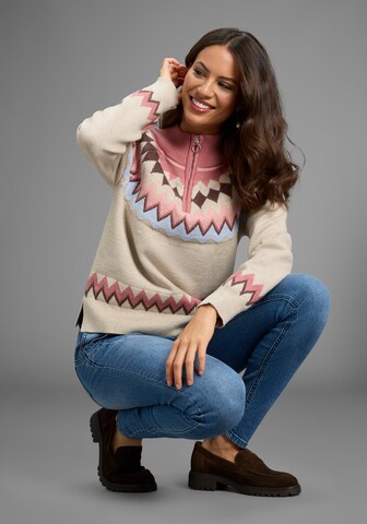 LAURA SCOTT Pullover in Beige
