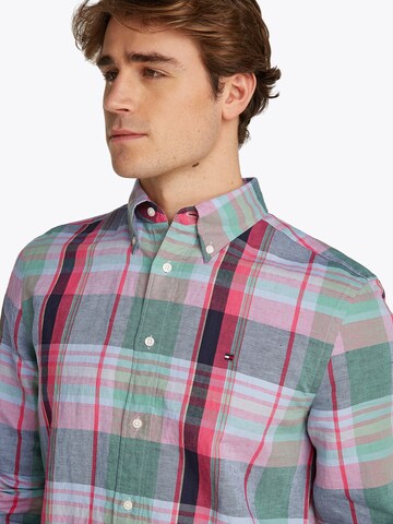 Regular fit Cămașă 'MADRAS' de la TOMMY HILFIGER pe verde