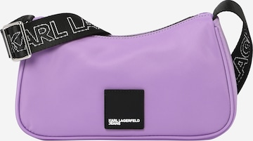 KARL LAGERFELD JEANS Schultertasche 'Urban' in Lila: predná strana