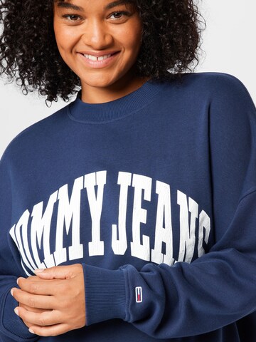 Tommy Jeans Curve Mikina – modrá