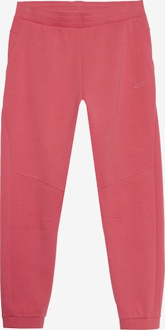 4F Regular Trousers in Pink: front