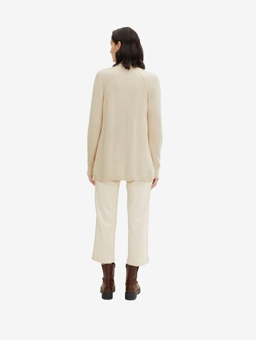 TOM TAILOR Knit Cardigan in Beige