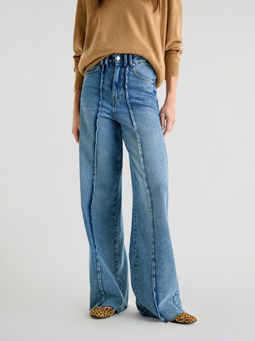 Wide Leg Pantalon Scalpers en bleu