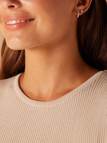 Lucardi Jewelry set 'Einfach' in Silver