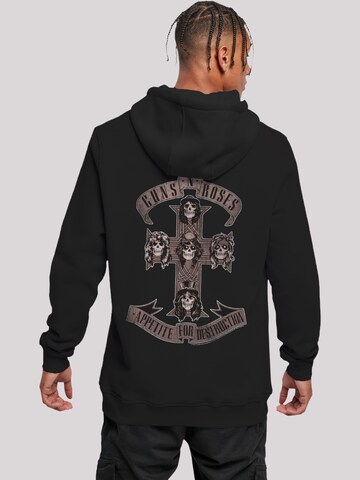 Sweat-shirt 'Guns 'n' Roses Appetite for Destruction Sepia' F4NT4STIC en noir : devant