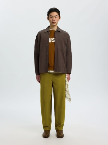 SELECTED Barrel Pants in Green