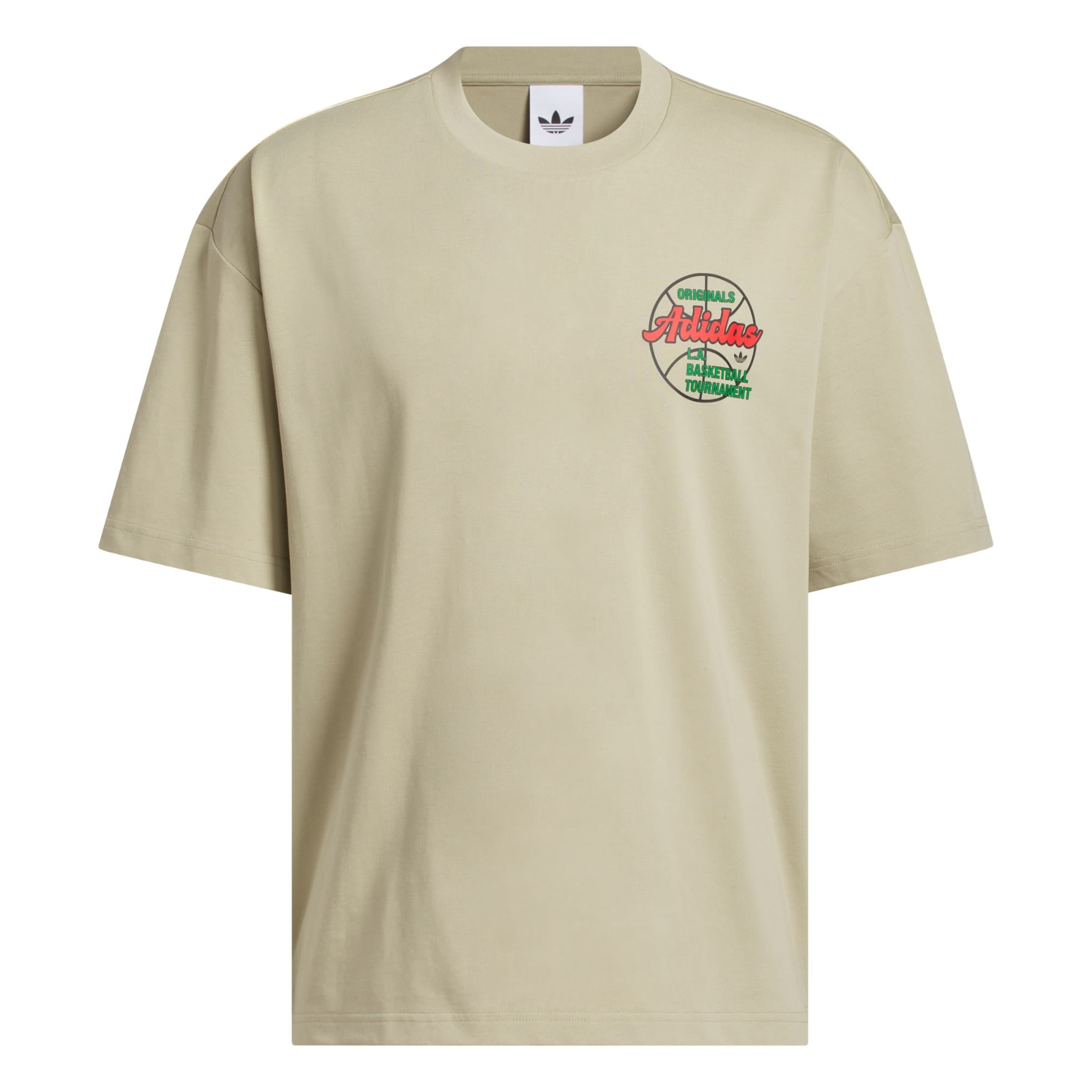 ADIDAS ORIGINALS - Camiseta 'Tournament' en beige: frente