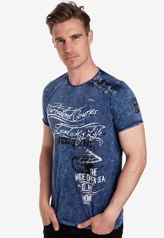 Rusty Neal T-Shirt in Blau: predná strana