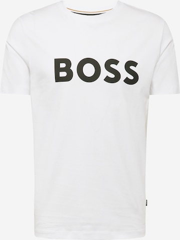 BOSS Black T-Shirt 'Tiburt' in Weiß: predná strana