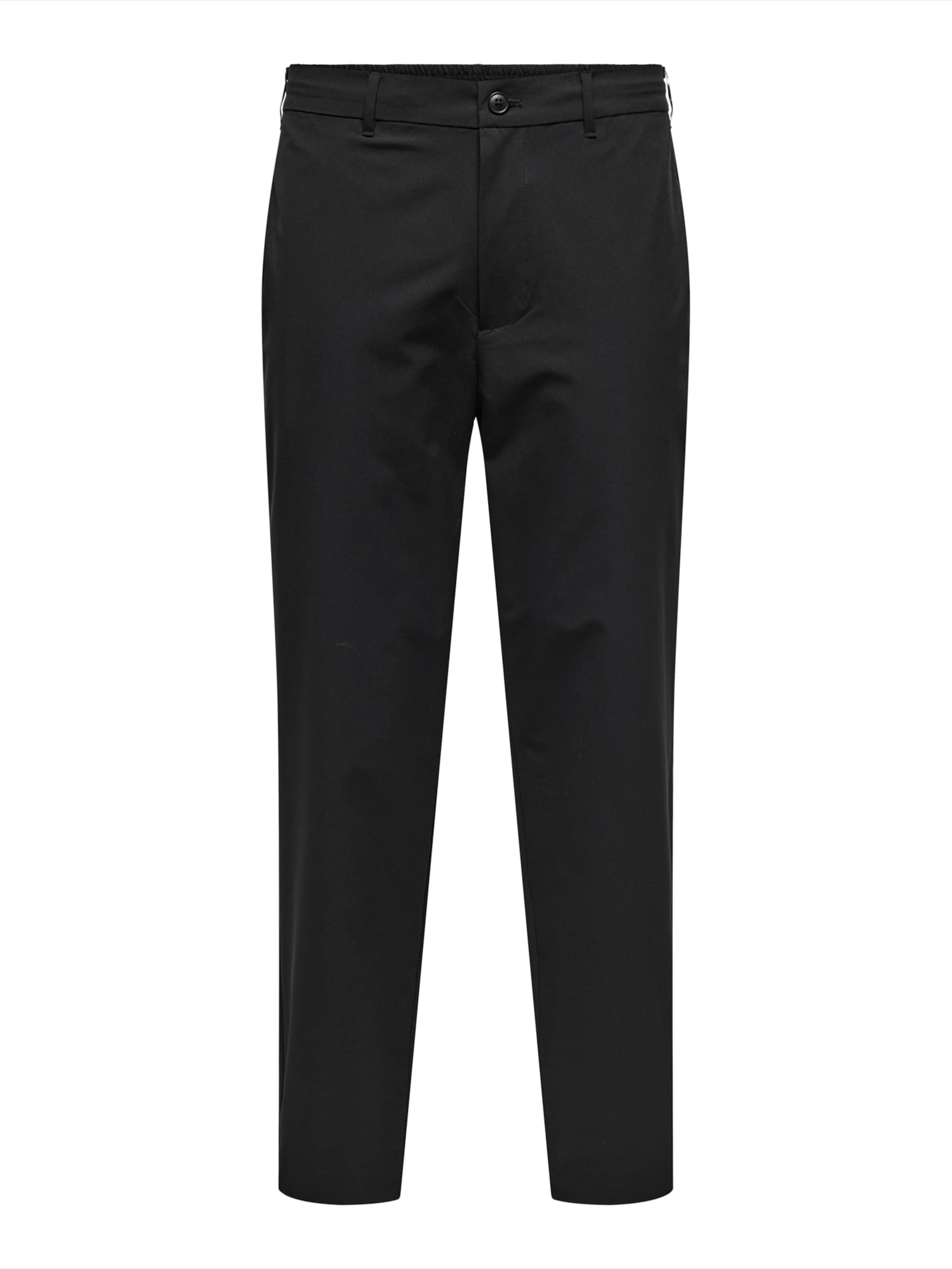 Only & Sons Обычный Брюки-чинос 'ONSFlex' в Черный: спереди